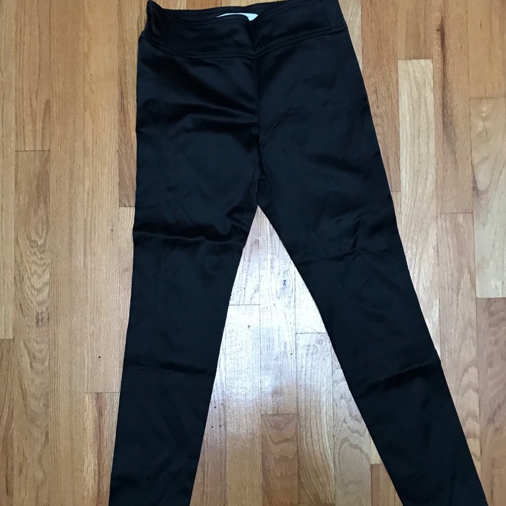 DVF Black Satin Finish Leggings